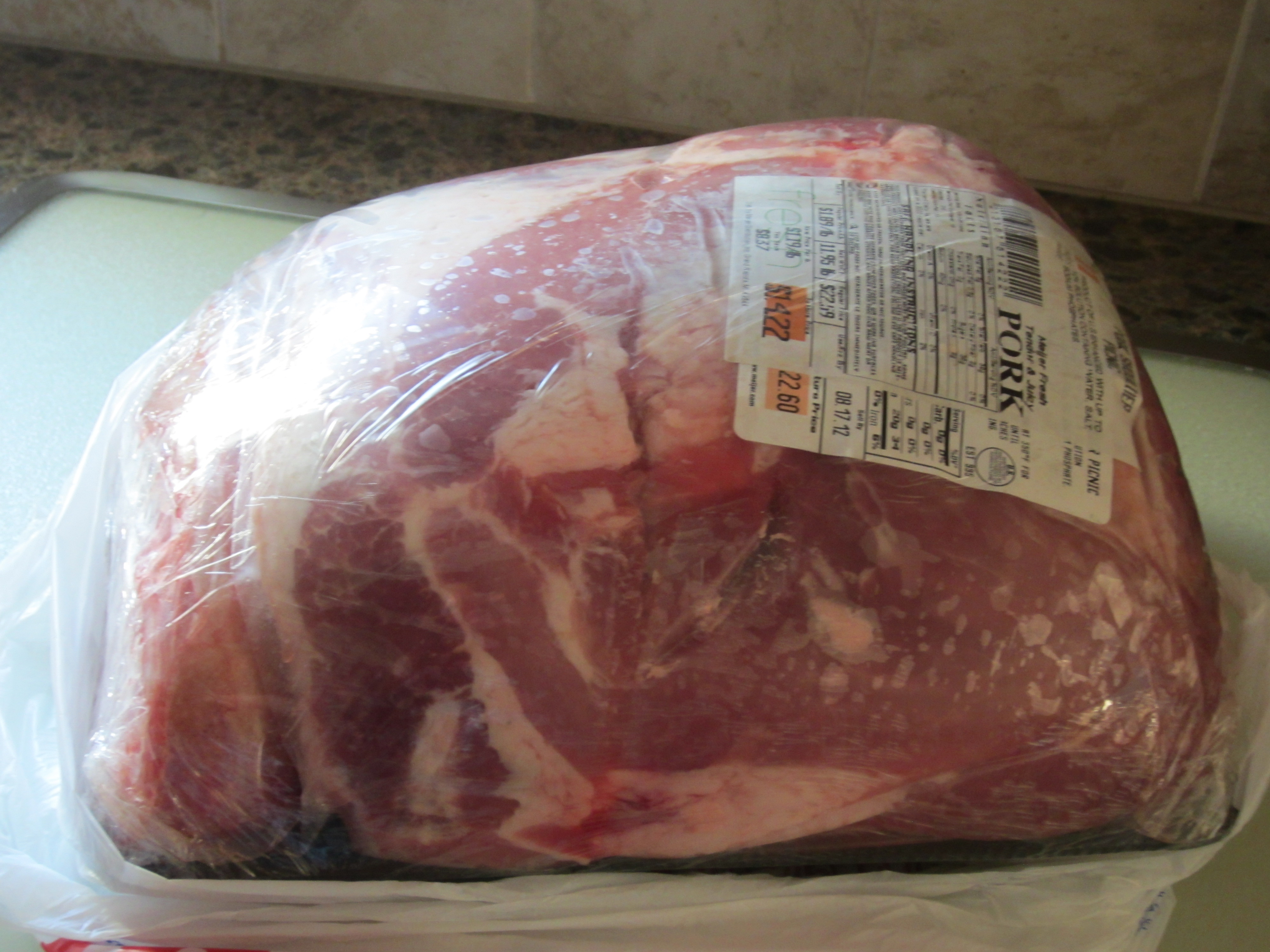 Large cuts of meat are often on sale