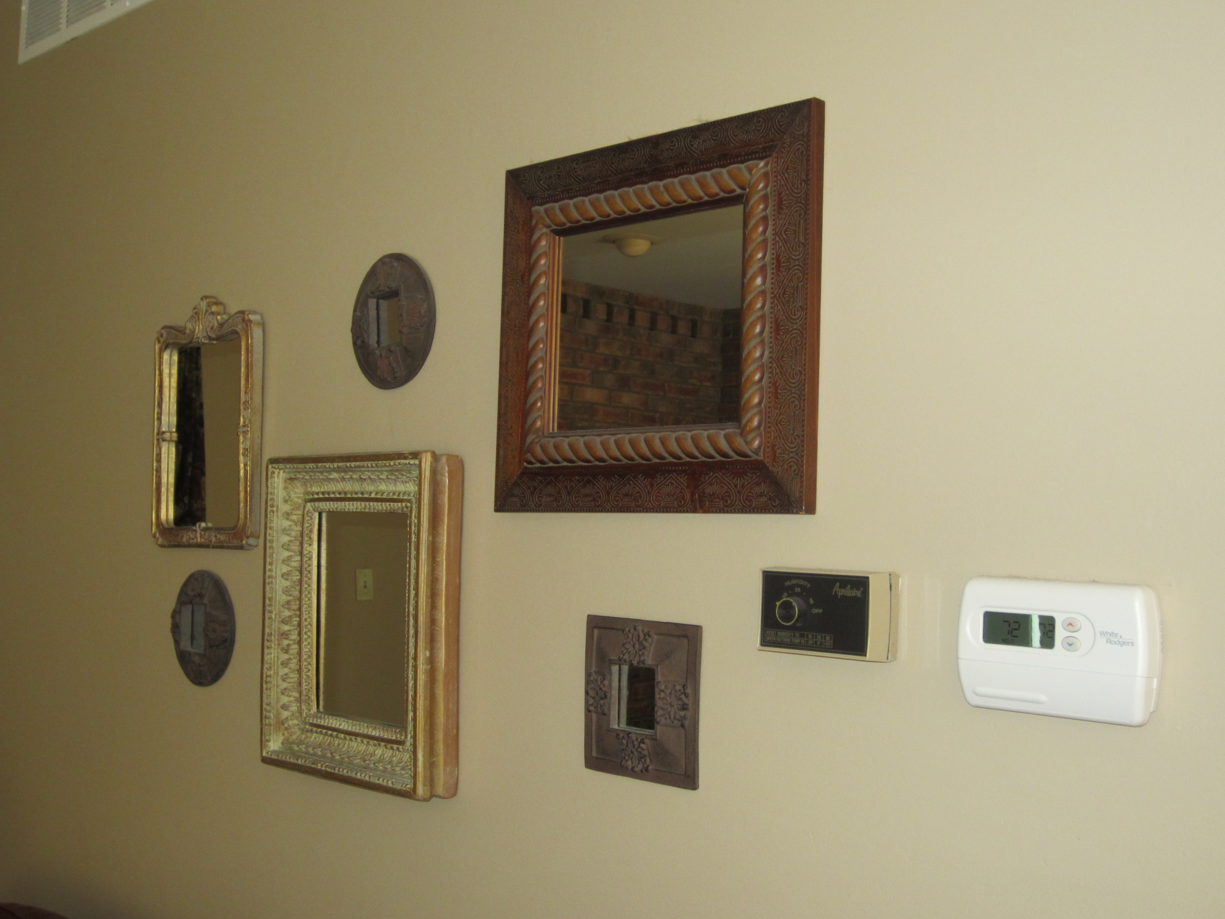 Thermostats, humidifier dials, smoke alarms, etc are less