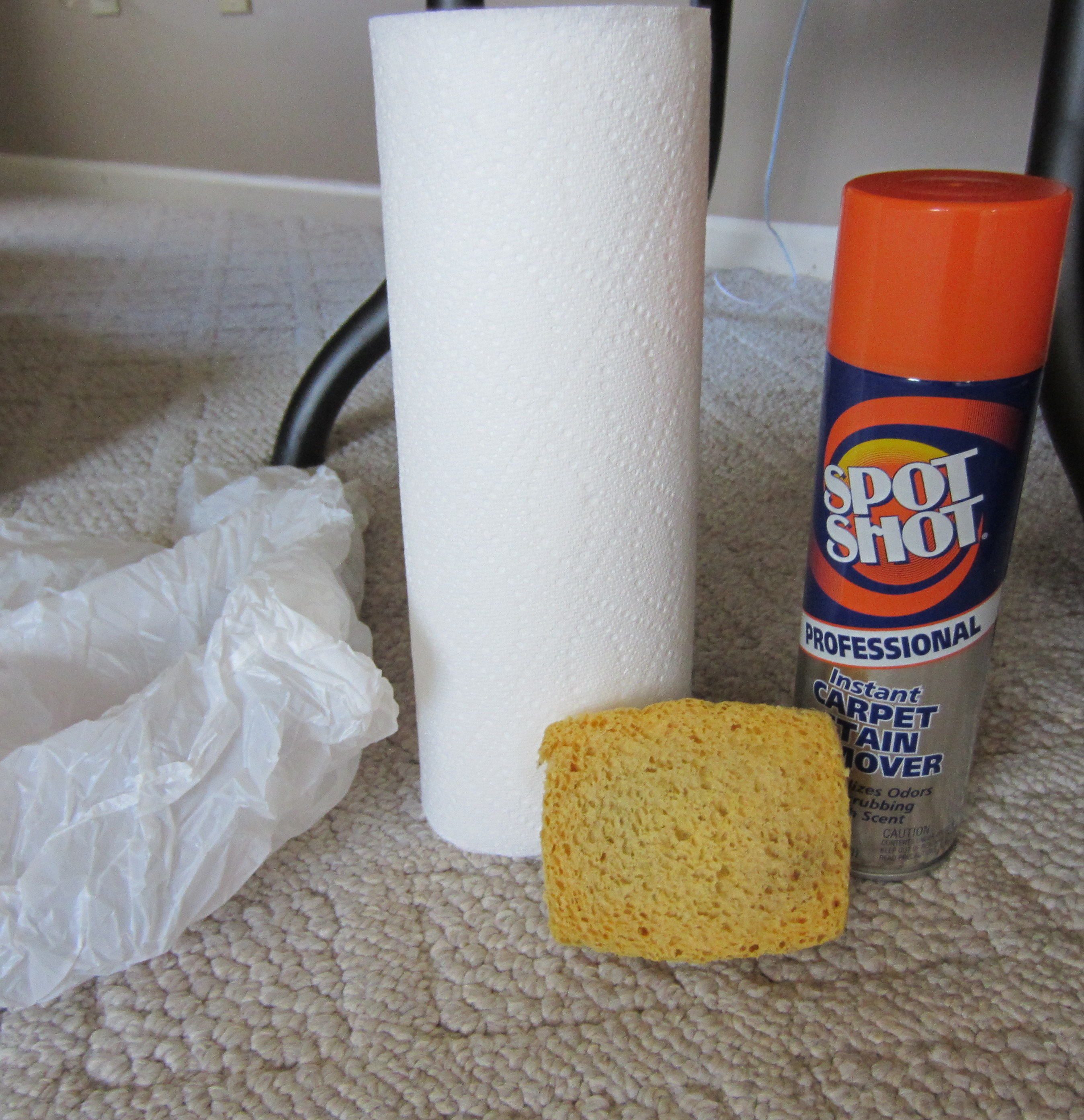 Bag for waste; Wet warm sponge; Stain remover;