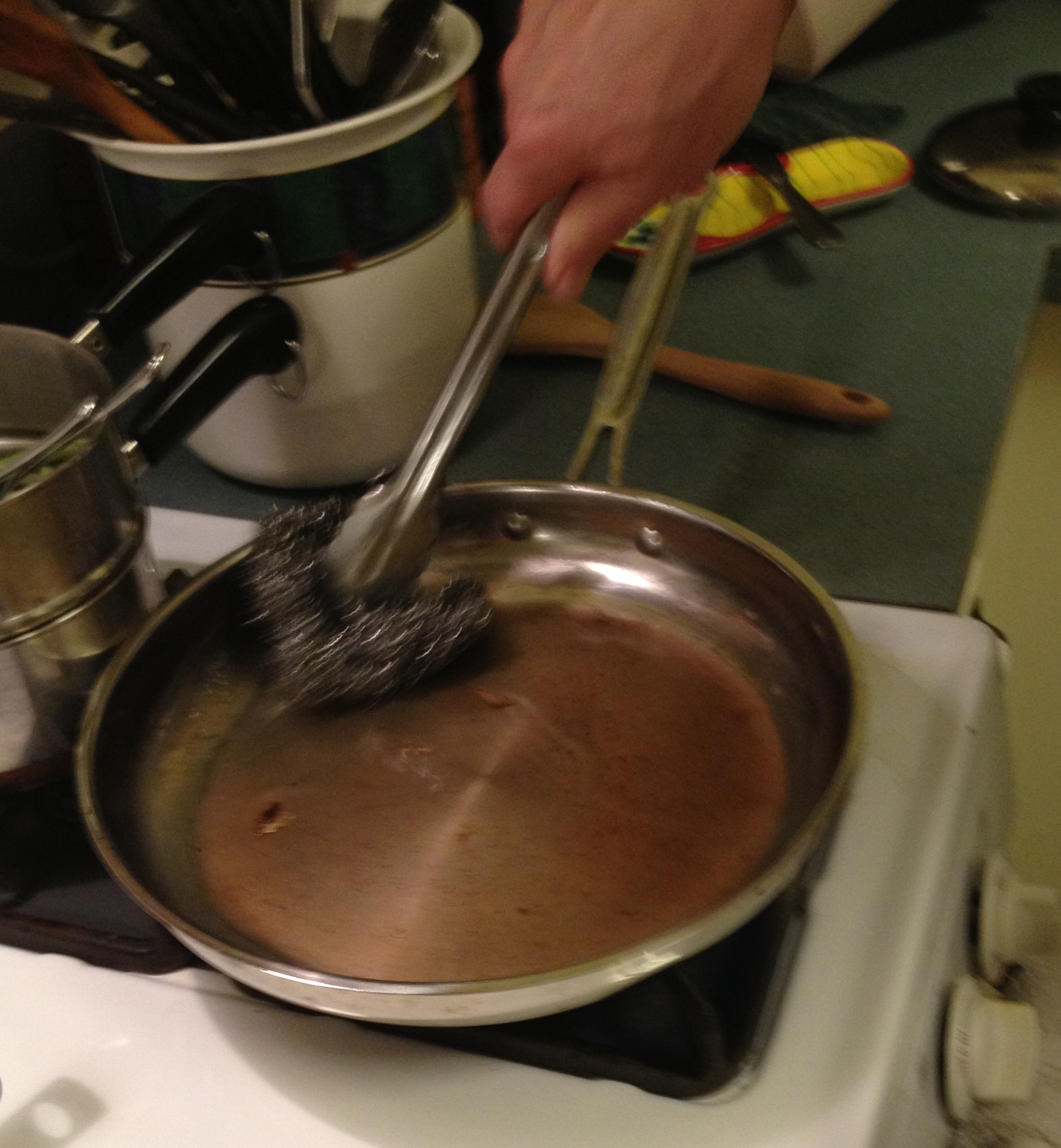 Tip for Cleaning a Really Dirty Pan