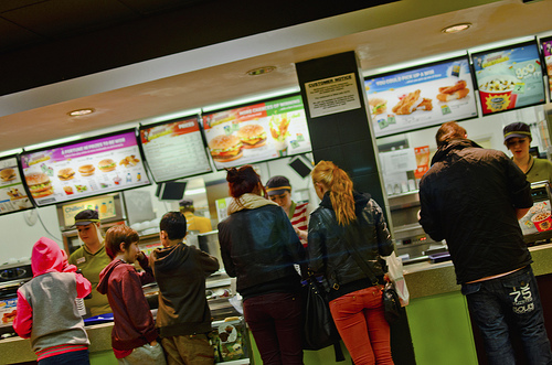 Working in fast food can be tough. Crowded