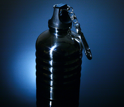 Cleaning a metal water bottle can be hard,