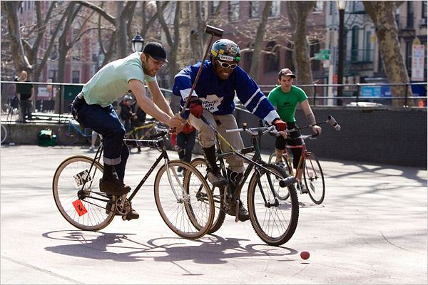 Bike Polo is a fairly-underground game that involves