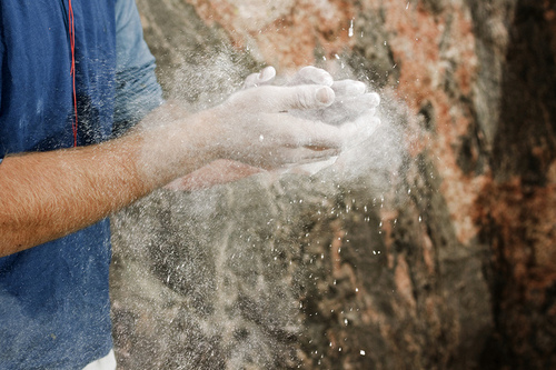 For rock climbers, chalk is extremely important. Powder