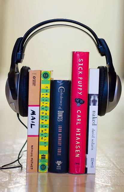 The library has lots of audiobooks for you