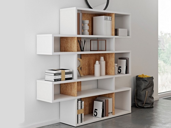 Decorate your room with stylish shelving units.