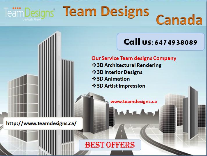 Team Designs is a 3D Rendering services company
