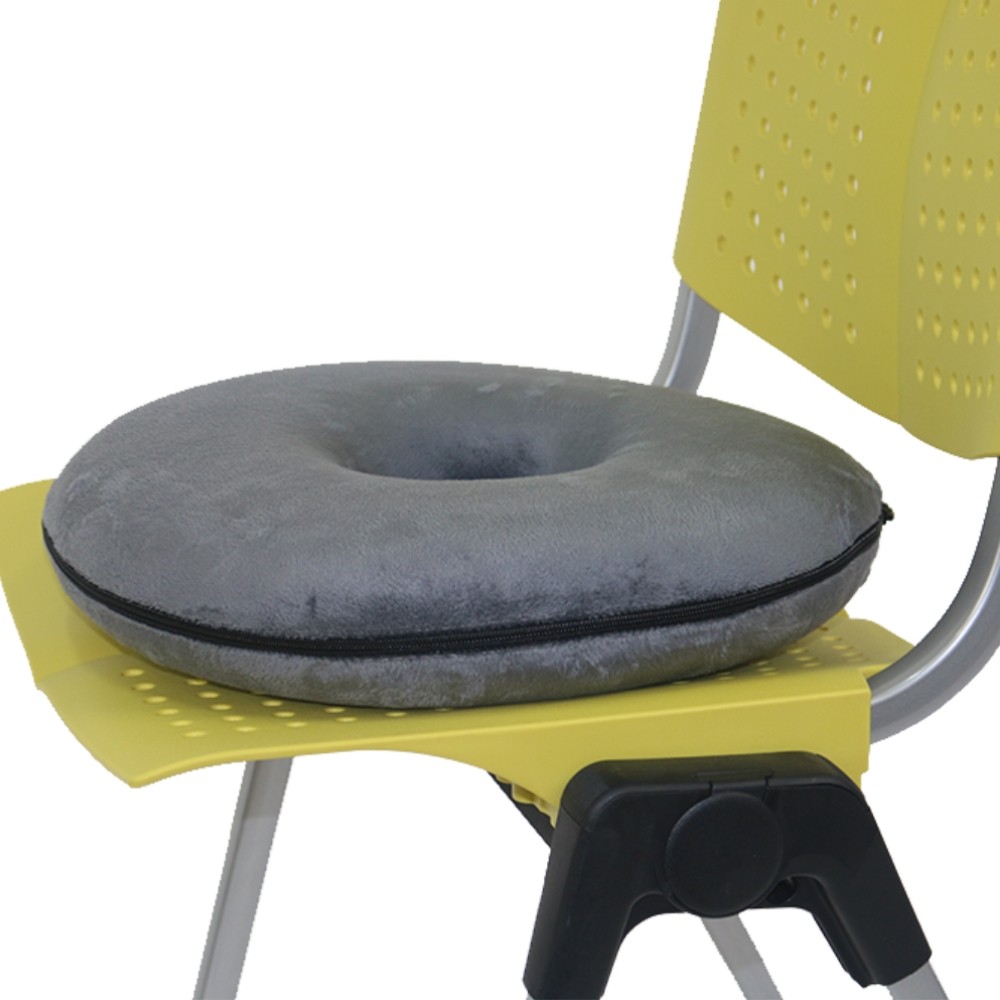 A firm round shaped memory foam seat cushion,