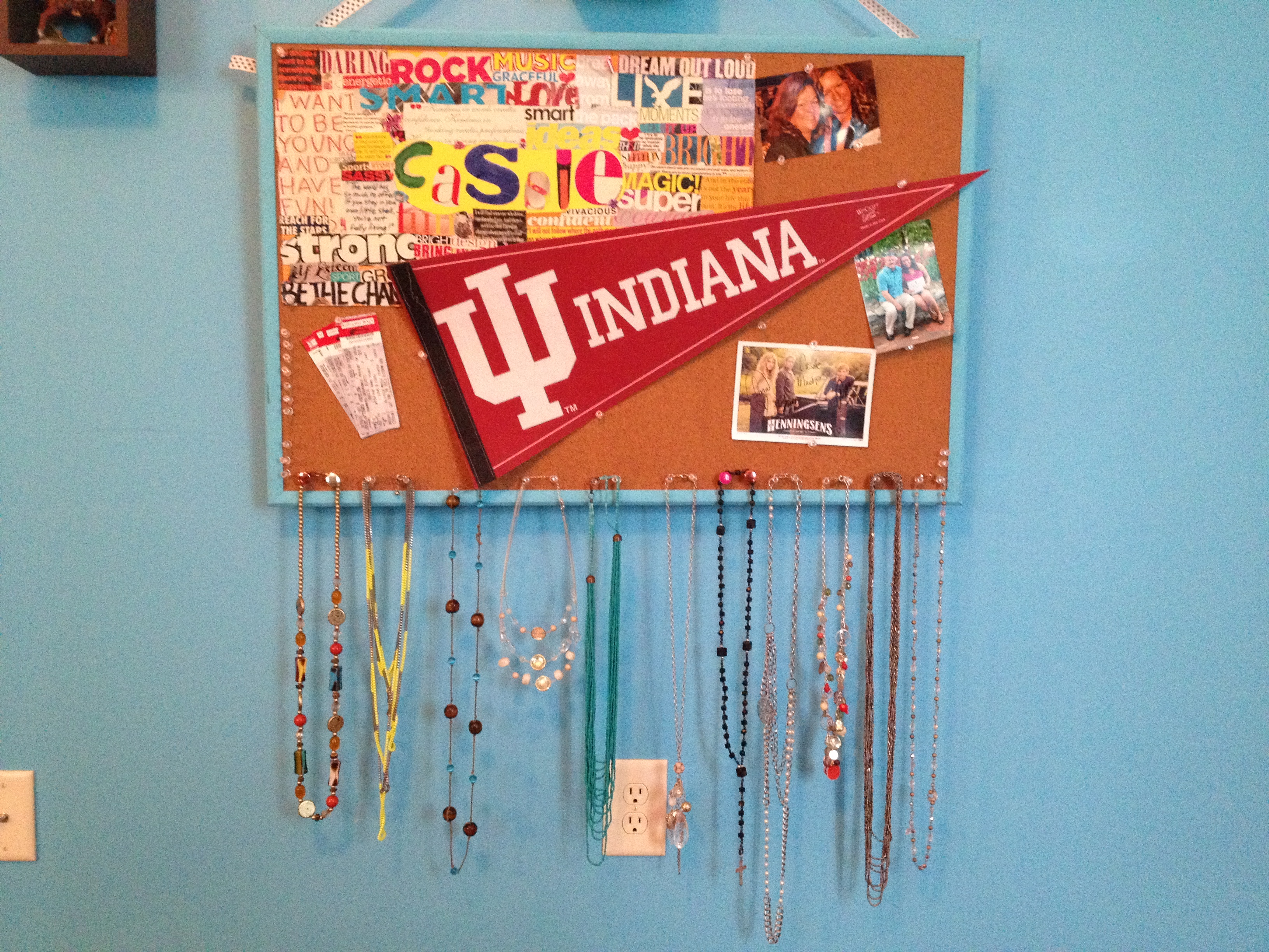 Personalize a regular cork board to match the