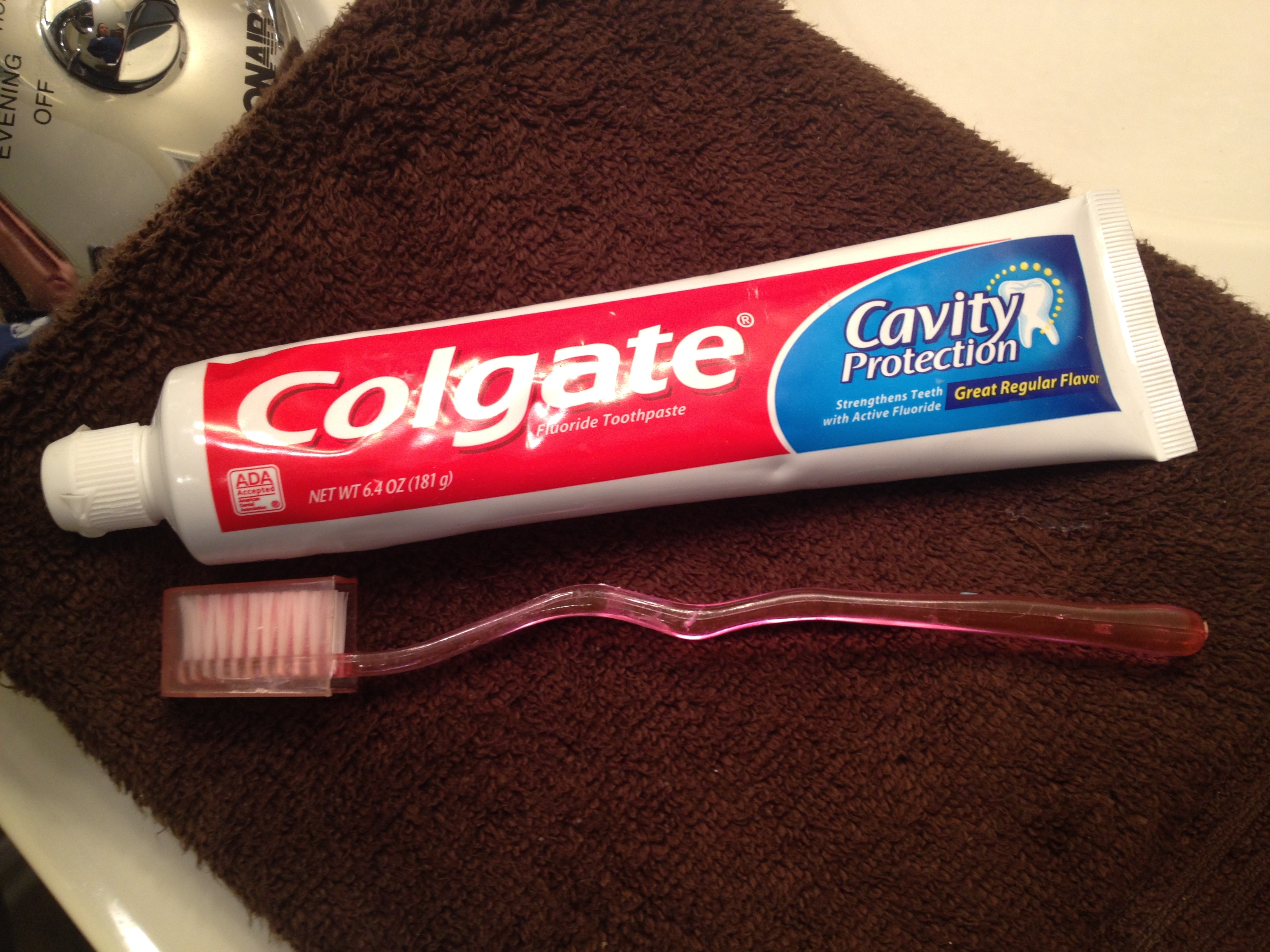 toothpaste! when it dries it will expand and