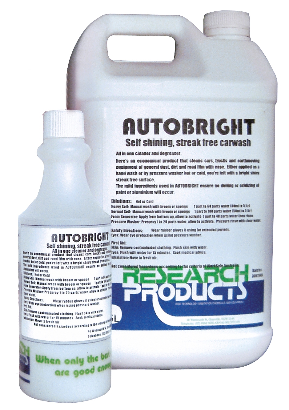 High performance car cleaning product that produces a