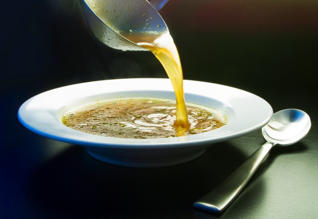 Bone broth concentrate to make better taste on