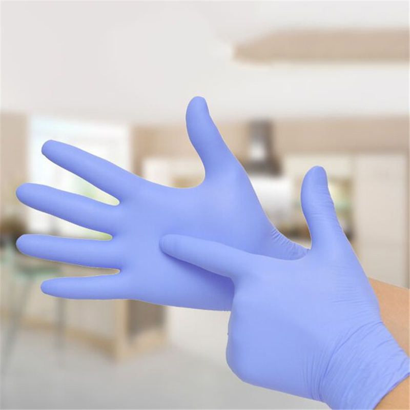 The latex gloves are made of natural material,