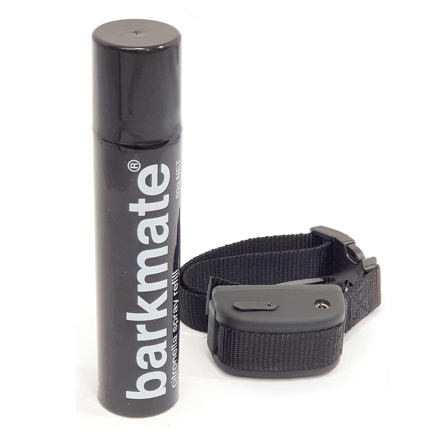 The Barkmate rechargeable Citronella Spray Anti Bark Collar